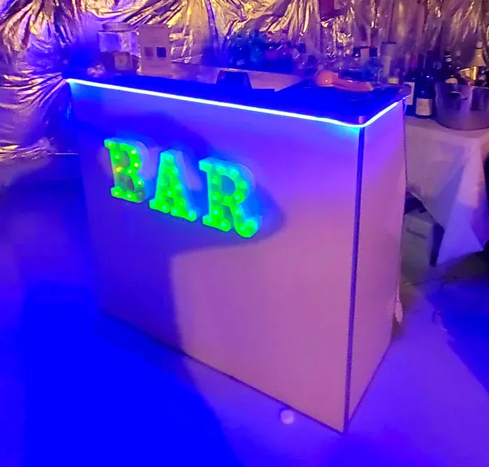 Portable bar rental LED Bar 4ft