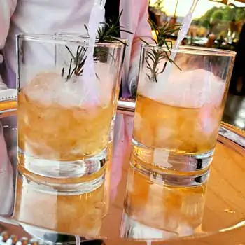 2 smoky cocktails at Bartenders Vip Mix private event